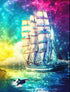 Colorful Sky & Sailing Ship
